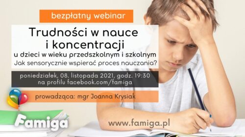 Webinar #67 - Trudności w nauce i koncentracji